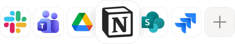 Aperçu de l’interface de Notion AI